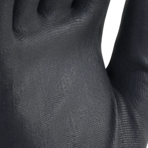 Guante de nylon negro con palma de poliuretano - Image 3