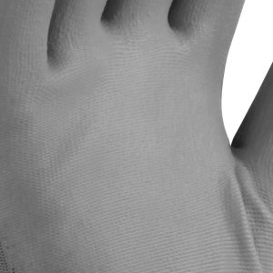 Guante industrial de nylon gris con palma de poliuretano - Image 3