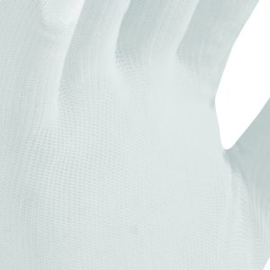 Guante Nylon Blanco con Poliuretano en dedos - Image 3
