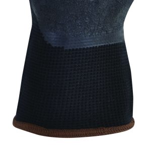 Guante de nylon negro con látex - Image 2