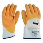 guante de algodon con latex