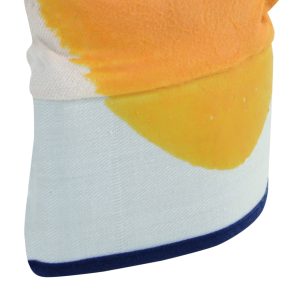 Guante de algodón con látex amarillo en palma y medio dorso - Image 2